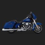 VANCE HINES POWER DUAL CHROMED HEADPIPE HARLEY TOURING 17-21- SIDE