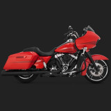 VANCE HINES POWER DUAL BLACK HEADPIPE HARLEY TOURING 17-21- SIDE