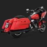 VANCE HINES POWER DUAL BLACK HEADPIPE HARLEY TOURING 17-21
