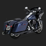 VANCE HINES POWER DUAL BLACK HEADPIPE HARLEY TOURING 09-16