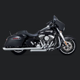 COLLETTORI VANCE HINES HEADPIPES DRESSER DUAL CHROME HARLEY TOURING 09-16 - LATO