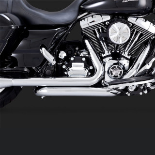 COLLETTORI VANCE HINES HEADPIPES DRESSER DUAL CHROME HARLEY TOURING 09-16 - DETTAGLIO
