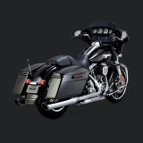 COLLETTORI VANCE HINES HEADPIPES DRESSER DUAL CHROME HARLEY TOURING 09-16