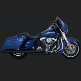 VANCE HINES DRESSER DUAL BLACK HARLEY TOURING HEADPIPES 17-21 - LATO