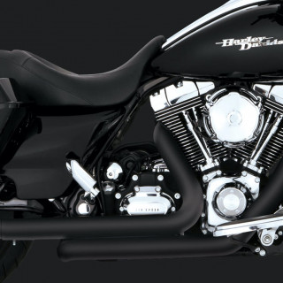 COLLETTORI VANCE HINES DRESSER DUAL BLACK HARLEY TOURING 09-16 - DETTAGLIO 2