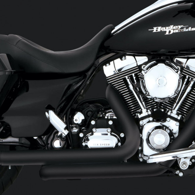 COLLETTORI VANCE HINES DRESSER DUAL BLACK HARLEY TOURING 09-16 - DETTAGLIO 2
