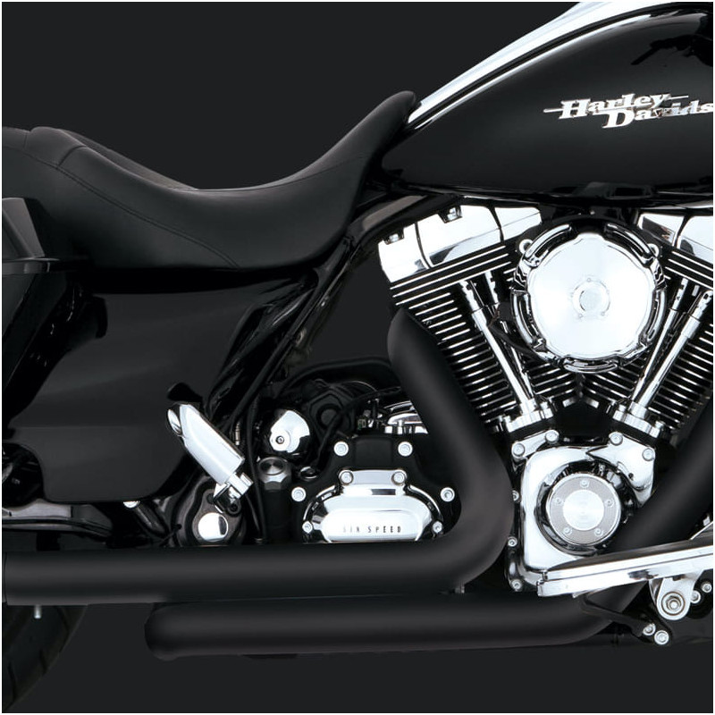 COLLETTORI VANCE HINES DRESSER DUAL BLACK HARLEY TOURING 09-16 - DETTAGLIO 2