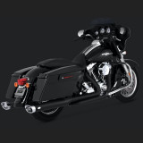 COLLETTORI VANCE HINES DRESSER DUAL BLACK HARLEY TOURING 09-16