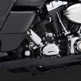 VANCE HINES HEADER DRESSER DUAL BLACK HARLEY TOURING 95-08 - DETAIL