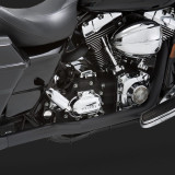 VANCE HINES HEADER DRESSER DUAL BLACK HARLEY TOURING 95-08
