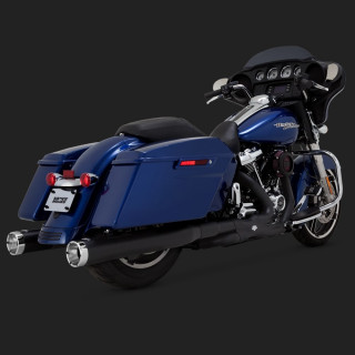 TERMINALI VANCE HINES MONSTER ROUND BLACK HARLEY TOURING