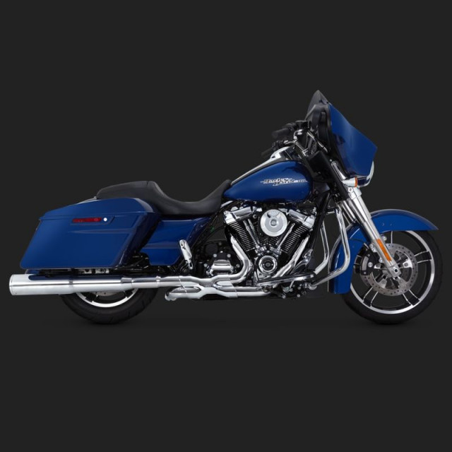 TERMINALI VANCE HINES HI-OUTPUT SLIP-ON PER HARLEY TOURING 17-21- SIDE