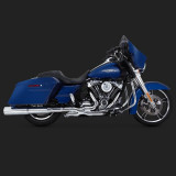VANCE HINES HI-OUTPUT SLIP-ON MUFFLERS FOR HARLEY TOURING 17-21- SIDE
