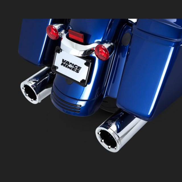 TERMINALI VANCE HINES HI-OUTPUT SLIP-ON PER HARLEY TOURING 17-21- DETAIL