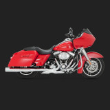 TERMINALI VANCE HINES HI-OUTPUT CHROME SLIP-ON PER HARLEY TOURING 95-16 - SIDE