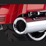 TERMINALI VANCE HINES HI-OUTPUT CHROME SLIP-ON PER HARLEY TOURING 95-16 - DETAIL