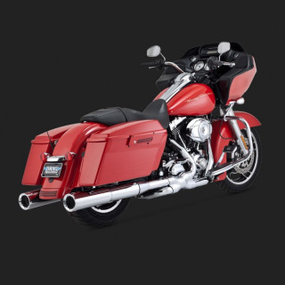 TERMINALI VANCE HINES HI-OUTPUT CHROME SLIP-ON PER HARLEY TOURING 95-16
