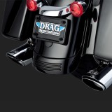 VANCE HINES TWIN SLASH ROUND CHROME SLIP-ON MUFFLER HARLEY TOURING 95-16 - DETAIL 2
