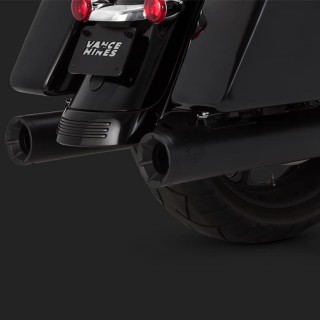 VANCE HINES ELIMINATOR 400 MATTE BLACK SLIP-ON MUFFLER HARLEY TOURING 17-21