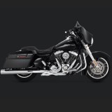 VANCE HINES ELIMINATOR 400 CHROME SLIP-ON MUFFLER HARLEY TOURING 95-16 - SIDE