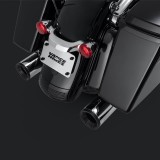 VANCE HINES ELIMINATOR 400 CHROME-BLACK SLIP-ON MUFFLER HARLEY TOURING 95-16 - DETAIL
