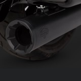 TERMINALI VANCE HINES ELIMINATOR 400 MATTE BLACK PER HARLEY TOURING 95-16 - DETTAGLIO