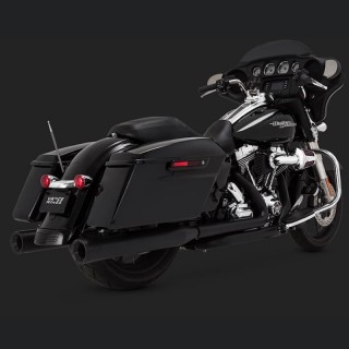 VANCE HINES ELIMINATOR 400 MATTE BLACK SLIP-ON MUFFLER HARLEY TOURING 95-16
