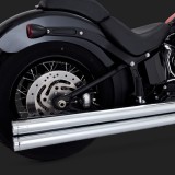 SCARICHI VANCE HINES BIG SHOTS LONG CHROME HARLEY SOFTAIL 12-17 - DETTAGLIO 2