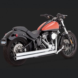 SCARICHI VANCE HINES BIG SHOTS LONG CHROME HARLEY SOFTAIL 12-17