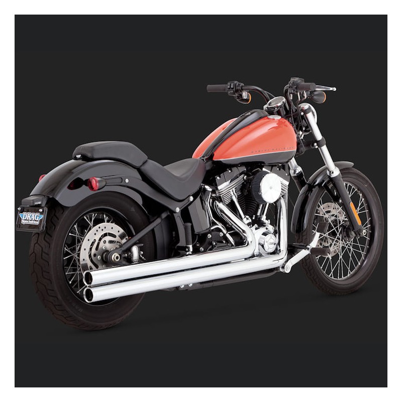 SCARICHI VANCE HINES BIG SHOTS LONG CHROME HARLEY SOFTAIL 12-17