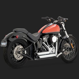 SCARICHI VANCE HINES SHORTSHOTS STAGGERED CHROME PER HARLEY SOFTAIL 12-17