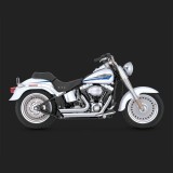 SCARICHI VANCE HINES SHORTSHOTS STAGGERED CHROME PER HARLEY SOFTAIL 86-11