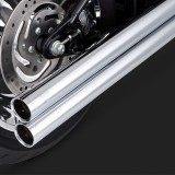 SCARICHI VANCE HINES BIG SHOTS LONG CHROME HARLEY SOFTAIL 86-11 - DETTAGLIO