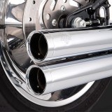 SCARICHI VANCE HINES BIG SHOTS LONG CHROME HARLEY SOFTAIL 86-11 - DETTAGLIO 2