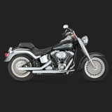 SCARICHI VANCE HINES STRAIGHTSHOTS CHROME PER HARLEY SOFTAIL 00-11 - SIDE