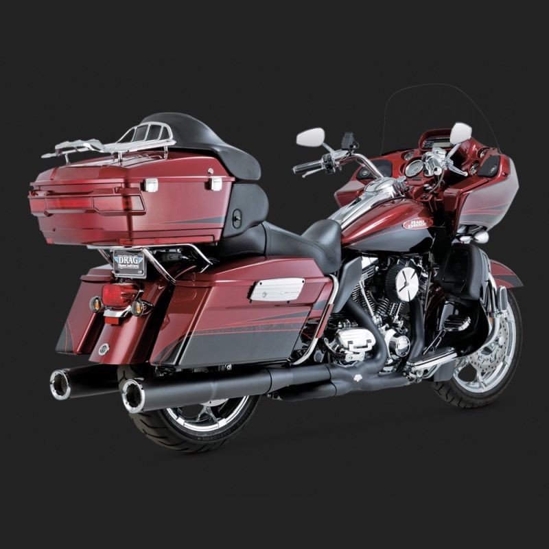 TERMINALI VANCE HINES HI-OUTPUT SLIP-ON BLACK PER HARLEY TOURING 95-16