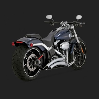 VANCE HINES BIG RADIUS CHROME EXHAUST FOR HARLEY SOFTAIL 13-17