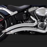SCARICHI VANCE HINES BIG RADIUS CHROME PER HARLEY SOFTAIL 13-17 - DETAIL