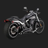 SCARICHI VANCE HINES BIG RADIUS BLACK PER HARLEY SOFTAIL 13-17
