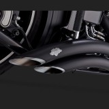 SCARICHI VANCE HINES BIG RADIUS BLACK PER HARLEY SOFTAIL 13-17 - DETAIL 2