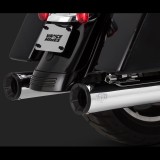 VANCE HINES ELIMINATOR 400 CHROME-BLACK SLIP-ON MUFFLER HARLEY TOURING 17-21