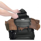 BORSA SADDLEMEN BR3400 BACK SEAT SISSY BAR BAG - JACKET