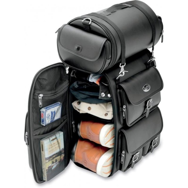 SADDLEMEN BR2200 SISSY BAR BAG - SIDE OPENING