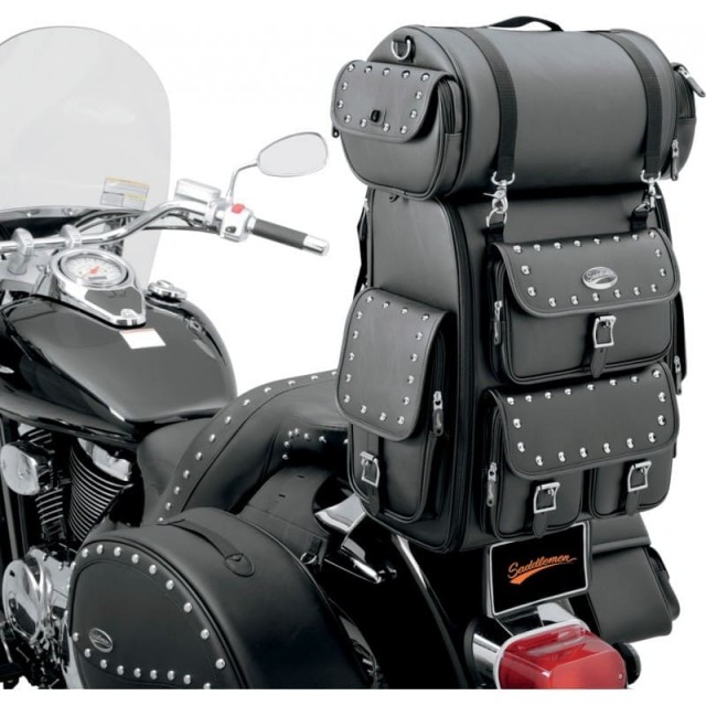 BORSA SISSY BAR SADDLEMEN BR2200S BAG - FISSAGGIO SISSY BAR CON RULLO SENZA BORCHIE