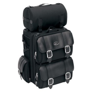 BORSA SADDLEMEN S3200DE DELUXE EXPANDABLE SISSY BAR BAG - FISSAGGIO SISSY BAR