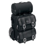BORSA SADDLEMEN S3200DE DELUXE EXPANDABLE SISSY BAR BAG - FISSAGGIO SISSY BAR