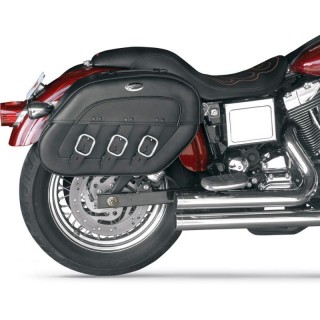 SADDLEMEN S4 RIGID‐MOUNT QUICK‐DETACH SLANT SADDLEBAGS 99-17 DYNA