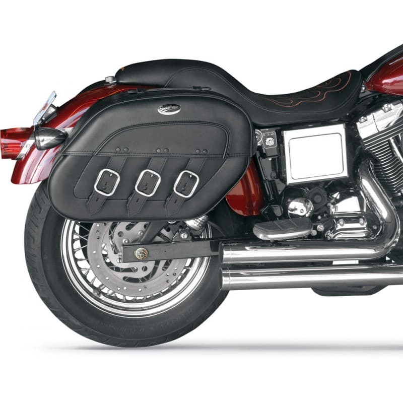 SADDLEMEN S4 RIGID‐MOUNT QUICK‐DETACH SLANT SADDLEBAGS 99-17 DYNA