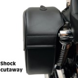SADDLEMEN EXPRESS CRUIS'N SIDEBAGS WITH SHOCK CUTAWAY - DETAIL