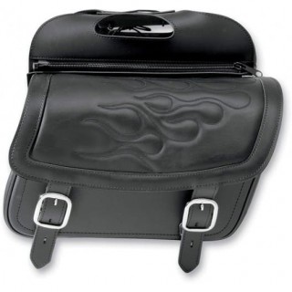BORSE LATERALI SADDLEMEN HIGHWAYMAN TATTOO LARGE - BLACK